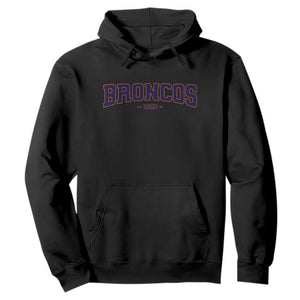 Vintage DFB Hoodie Classic Game Day Print Retro Varsity Football Team Name TS10 Black Print Your Wear