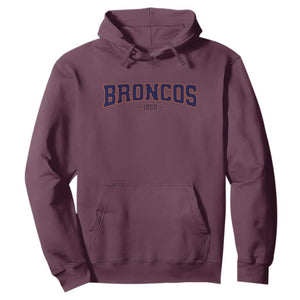 Vintage DFB Hoodie Classic Game Day Print Retro Varsity Football Team Name TS10 Maroon Print Your Wear