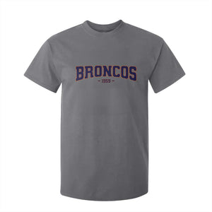 Vintage DFB T Shirt For Kid Classic Game Day Print Retro Varsity Football Team Name TS10 Charcoal Print Your Wear
