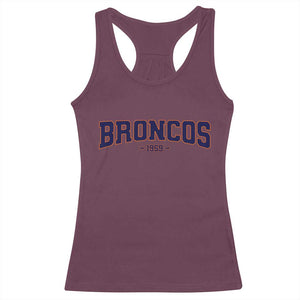 Vintage DFB Racerback Tank Top Classic Game Day Print Retro Varsity Football Team Name TS10 Maroon Print Your Wear