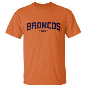 Vintage DFB T Shirt Classic Game Day Print Retro Varsity Football Team Name TS10 Orange Print Your Wear