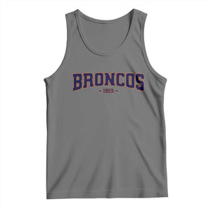 Vintage DFB Tank Top Classic Game Day Print Retro Varsity Football Team Name TS10 Black Heather Print Your Wear