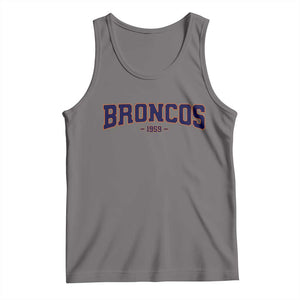 Vintage DFB Tank Top Classic Game Day Print Retro Varsity Football Team Name TS10 Deep Heather Print Your Wear