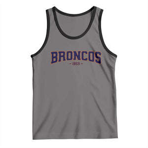 Vintage DFB Tank Top Classic Game Day Print Retro Varsity Football Team Name TS10 Deep Heather Black Print Your Wear