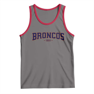 Vintage DFB Tank Top Classic Game Day Print Retro Varsity Football Team Name TS10 Deep Heather Red Print Your Wear
