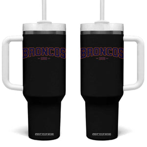 Vintage DFB Tumbler With Handle Classic Game Day Print Retro Varsity Football Team Name TS10 One Size: 40 oz Black Print Your Wear