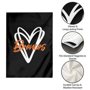 Vintage DFB Garden Flag Football Team Fans Heart Graphic Game Day TS10 Print Your Wear
