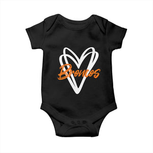 Vintage DFB Baby Onesie Football Team Fans Heart Graphic Game Day TS10 Black Print Your Wear
