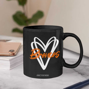 Vintage DFB Coffee Mug Football Team Fans Heart Graphic Game Day TS10 Print Your Wear