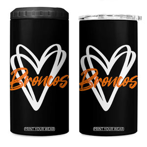 Vintage DFB 4 in 1 Can Cooler Tumbler Football Team Fans Heart Graphic Game Day TS10 One Size: 16 oz Black Print Your Wear