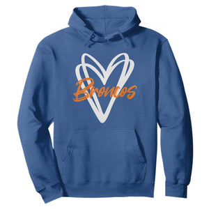 Vintage DFB Hoodie Football Team Fans Heart Graphic Game Day TS10 Royal Blue Print Your Wear