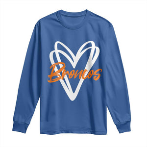 Vintage DFB Long Sleeve Shirt Football Team Fans Heart Graphic Game Day TS10 Royal Blue Print Your Wear