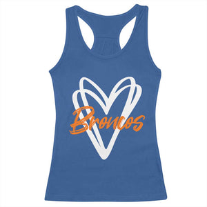 Vintage DFB Racerback Tank Top Football Team Fans Heart Graphic Game Day TS10 Royal Blue Print Your Wear