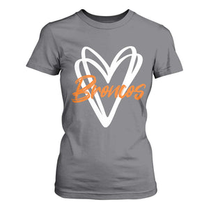 Vintage DFB T Shirt For Women Football Team Fans Heart Graphic Game Day TS10 Charcoal Print Your Wear