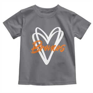 Vintage DFB Toddler T Shirt Football Team Fans Heart Graphic Game Day TS10 Charcoal Print Your Wear