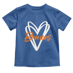 Vintage DFB Toddler T Shirt Football Team Fans Heart Graphic Game Day TS10 Royal Blue Print Your Wear