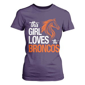 This Girl Loves The DFB T Shirt For Women Football Inspirational Game Day Heart Graphic TS10 Purple Print Your Wear