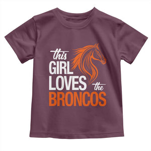 This Girl Loves The DFB Toddler T Shirt Football Inspirational Game Day Heart Graphic TS10 Maroon Print Your Wear