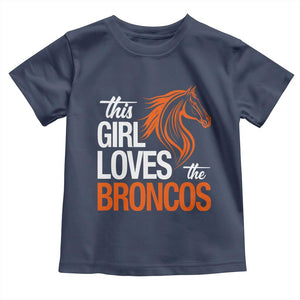 This Girl Loves The DFB Toddler T Shirt Football Inspirational Game Day Heart Graphic TS10 Navy Print Your Wear