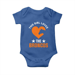 This Girl Loves The DFB Baby Onesie Vintage Football Inspirational Game Day TS10 Royal Blue Print Your Wear