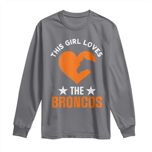 This Girl Loves The DFB Long Sleeve Shirt Vintage Football Inspirational Game Day TS10 Charcoal Print Your Wear
