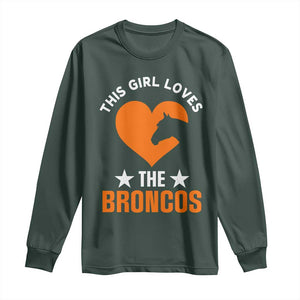 This Girl Loves The DFB Long Sleeve Shirt Vintage Football Inspirational Game Day TS10 Dark Forest Green Print Your Wear