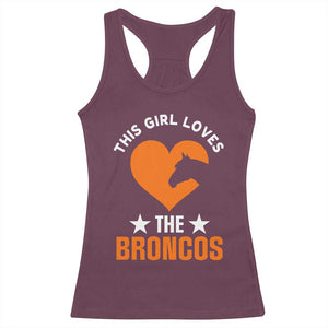 This Girl Loves The DFB Racerback Tank Top Vintage Football Inspirational Game Day TS10 Maroon Print Your Wear