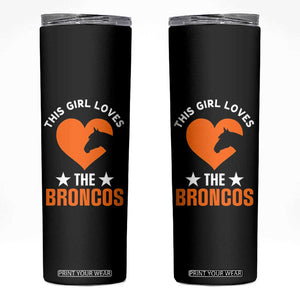This Girl Loves The DFB Skinny Tumbler Vintage Football Inspirational Game Day TS10 Black Print Your Wear