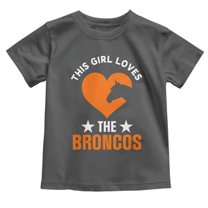 This Girl Loves The DFB Toddler T Shirt Vintage Football Inspirational Game Day TS10 Dark Heather Print Your Wear