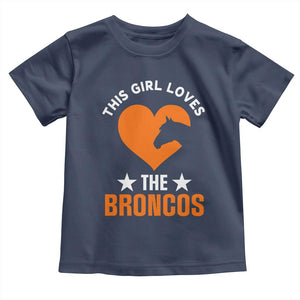 This Girl Loves The DFB Toddler T Shirt Vintage Football Inspirational Game Day TS10 Navy Print Your Wear