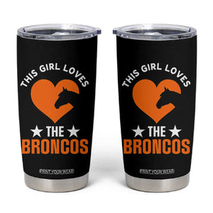 This Girl Loves The DFB Tumbler Cup Vintage Football Inspirational Game Day TS10 Black Print Your Wear