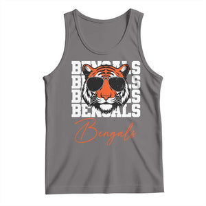 Vintage BFT Tank Top Retro Sports Fan Trendy Game Day Gift TS10 Deep Heather Print Your Wear