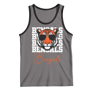 Vintage BFT Tank Top Retro Sports Fan Trendy Game Day Gift TS10 Deep Heather Black Print Your Wear
