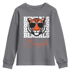 Vintage BFT Youth Sweatshirt Retro Sports Fan Trendy Game Day Gift TS10 Charcoal Print Your Wear