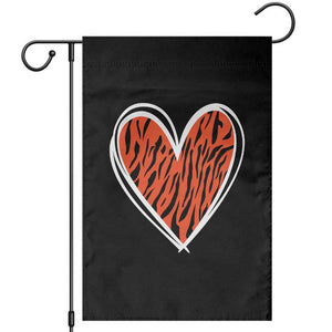 Bengal Tiger Heart Garden Flag Retro BFT Sports Fan Trendy Game Day Gift TS10 Black Print Your Wear
