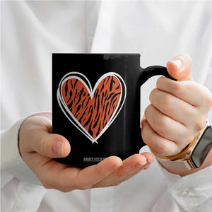 Bengal Tiger Heart Coffee Mug Retro BFT Sports Fan Trendy Game Day Gift TS10 Print Your Wear