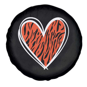 Bengal Tiger Heart Spare Tire Cover Retro BFT Sports Fan Trendy Game Day Gift TS10 Print Your Wear