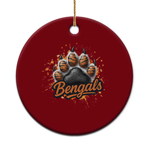 Vintage BFT Football Ceramic Ornament Retro Sports Fan Trendy Game Day Spirit TS10 1pc Red Print Your Wear