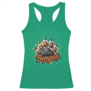 Vintage BFT Football Racerback Tank Top Retro Sports Fan Trendy Game Day Spirit TS10 Irish Green Print Your Wear