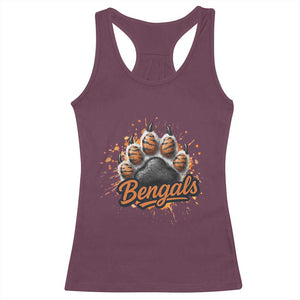 Vintage BFT Football Racerback Tank Top Retro Sports Fan Trendy Game Day Spirit TS10 Maroon Print Your Wear