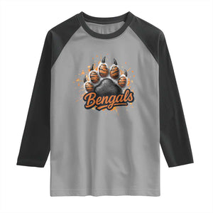 Vintage BFT Football Raglan Shirt Retro Sports Fan Trendy Game Day Spirit TS10 Sport Gray Black Print Your Wear
