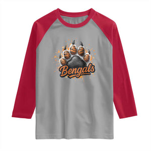 Vintage BFT Football Raglan Shirt Retro Sports Fan Trendy Game Day Spirit TS10 Sport Gray Red Print Your Wear