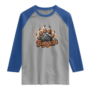 Vintage BFT Football Raglan Shirt Retro Sports Fan Trendy Game Day Spirit TS10 Sport Gray Royal Print Your Wear