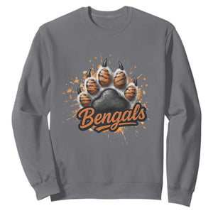 Vintage BFT Football Sweatshirt Retro Sports Fan Trendy Game Day Spirit TS10 Charcoal Print Your Wear