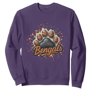 Vintage BFT Football Sweatshirt Retro Sports Fan Trendy Game Day Spirit TS10 Purple Print Your Wear