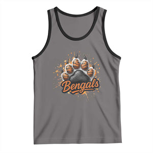 Vintage BFT Football Tank Top Retro Sports Fan Trendy Game Day Spirit TS10 Deep Heather Black Print Your Wear