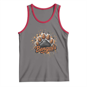 Vintage BFT Football Tank Top Retro Sports Fan Trendy Game Day Spirit TS10 Deep Heather Red Print Your Wear