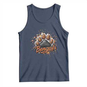 Vintage BFT Football Tank Top Retro Sports Fan Trendy Game Day Spirit TS10 Navy Print Your Wear