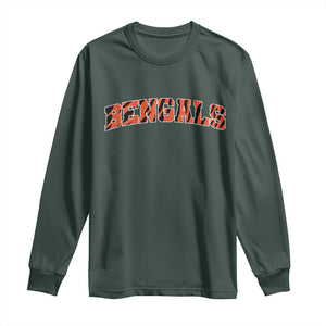 Vintage BFT Football Long Sleeve Shirt Retro Sports Style 80s 90s Gifts TS10 Dark Forest Green Print Your Wear
