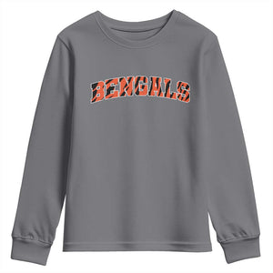 Vintage BFT Football Youth Sweatshirt Retro Sports Style 80s 90s Gifts TS10 Charcoal Print Your Wear